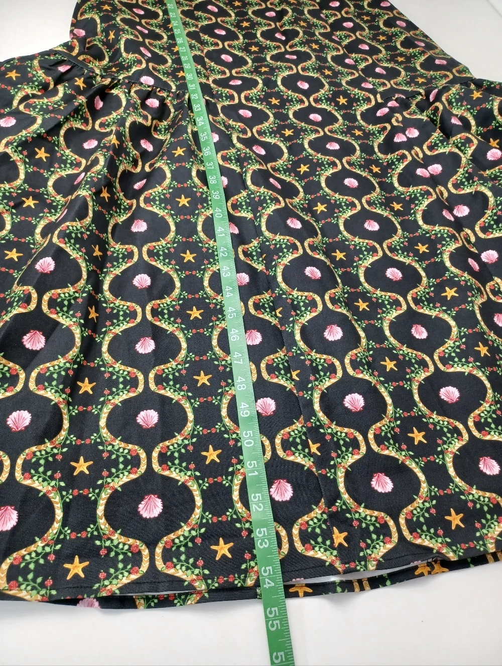 Hill House The Lillie Dress Size XXL Cotton Blend In Cisco Trellis Black Multi